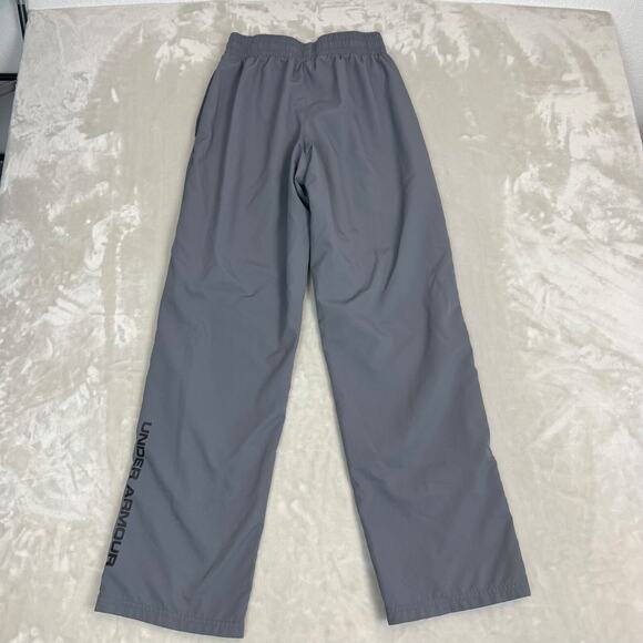Under Armour Pants Mens Small Grey Vital Warm Up Mesh Lined Loose Fit 1239481 - Picture 11 of 13